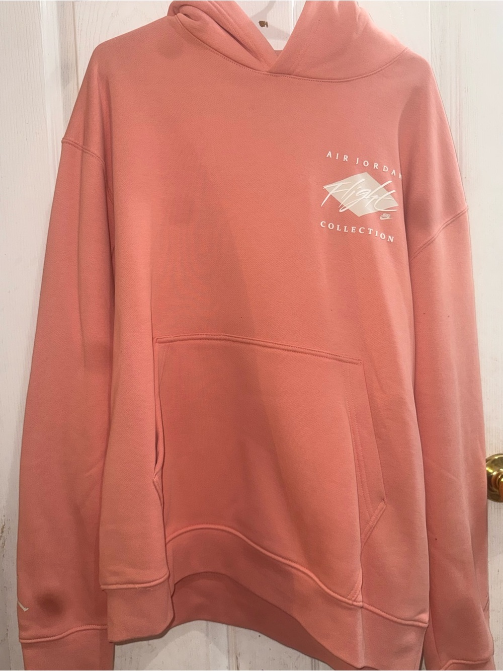 Nike Men’s Pullover Hoodie in Coral Pink